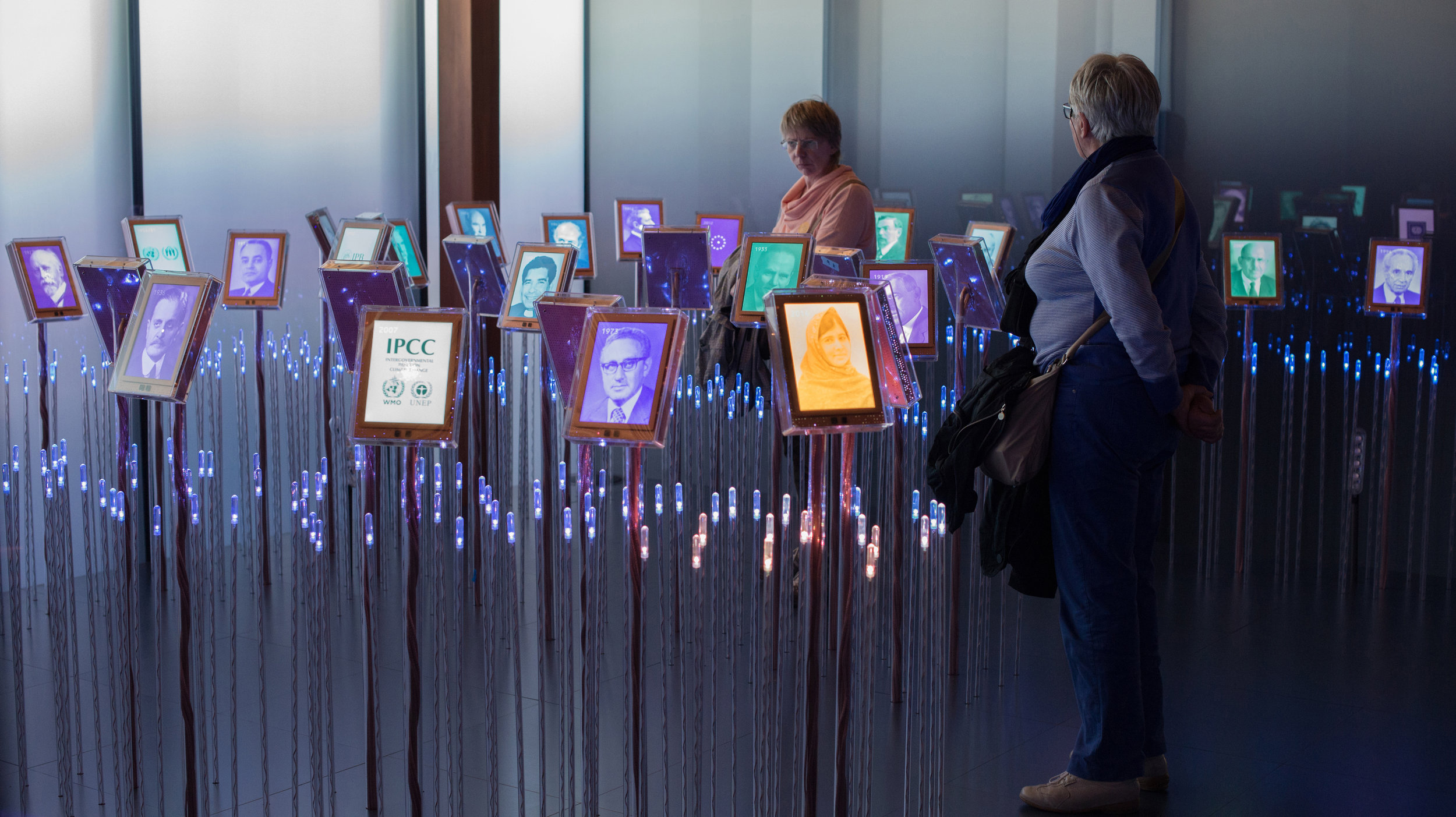 Visitors to the Nobel Field