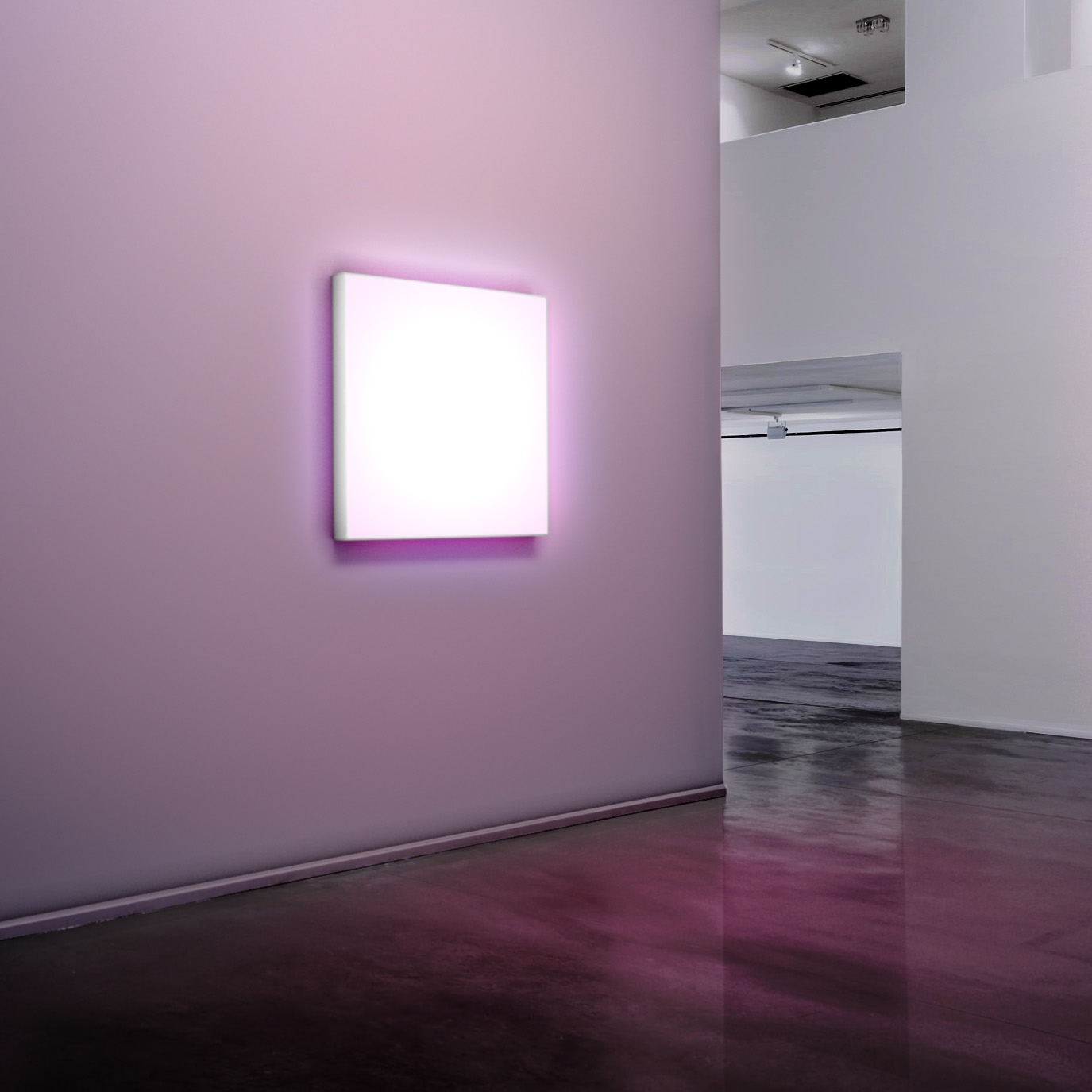 Pixel installed on a wall